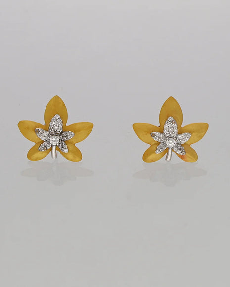 Golden Bloom Set in 92.5 Silver