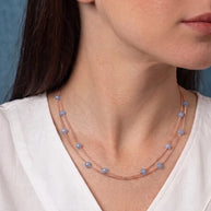 Mint Aura Necklace in 92.5 Silver
