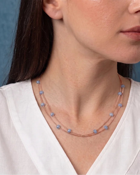 Mint Aura Necklace in 92.5 Silver