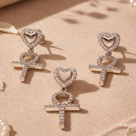 Heart Loop Set in 92.5 Silver