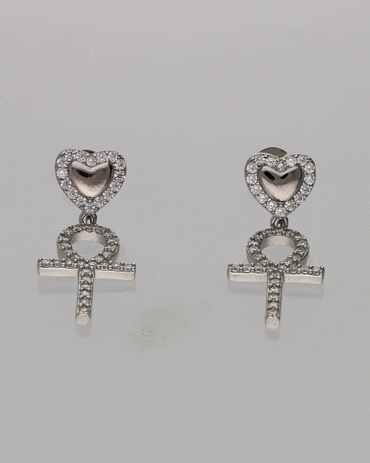 Heart Loop Set in 92.5 Silver