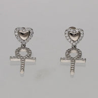 Heart Loop Set in 92.5 Silver