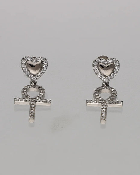Heart Loop Set in 92.5 Silver