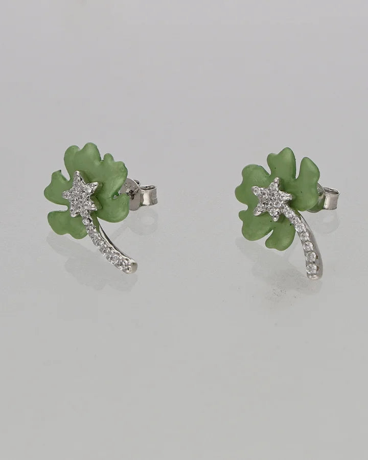 Flora Mint Set in 92.5 Silver
