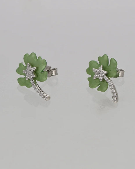 Flora Mint Set in 92.5 Silver