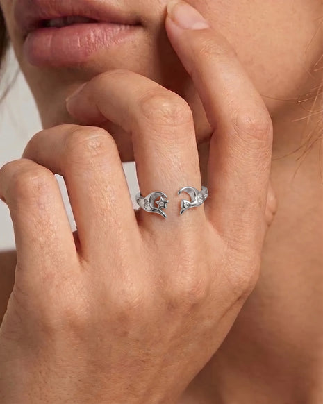 Lunex Ring in 92.5 Silver