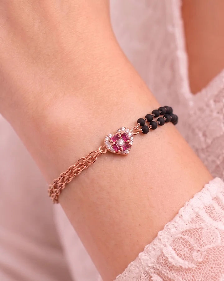 Hridaya Mangalasutra Bracelet in 92.5 Silver