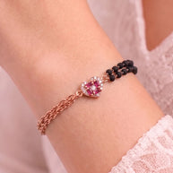 Hridaya Mangalasutra Bracelet in 92.5 Silver