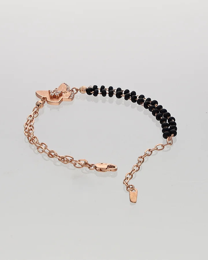 Butterfly Mangalasutra Bracelet in 92.5 Silver