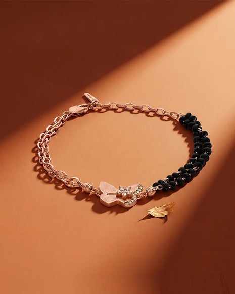 Butterfly Mangalasutra Bracelet in 92.5 Silver