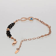 Infinity eye Mangalasutra Bracelet in 92.5 Silver