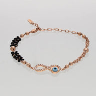 Infinity eye Mangalasutra Bracelet in 92.5 Silver