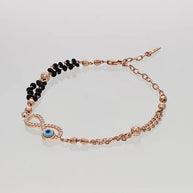Infinity eye Mangalasutra Bracelet in 92.5 Silver
