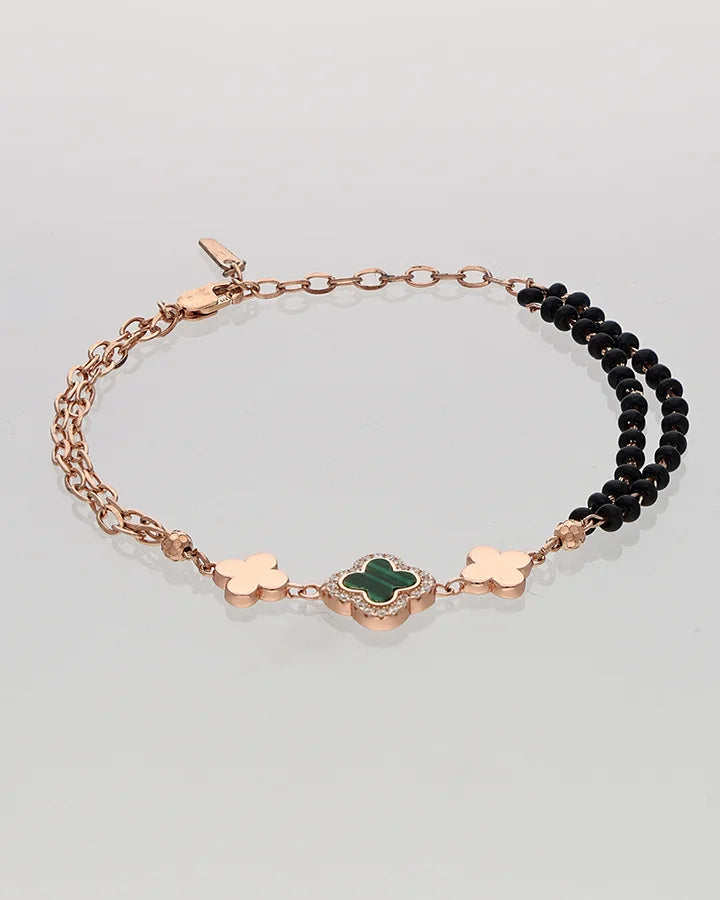 Clover Mangalasutra Bracelet in 92.5 Silver