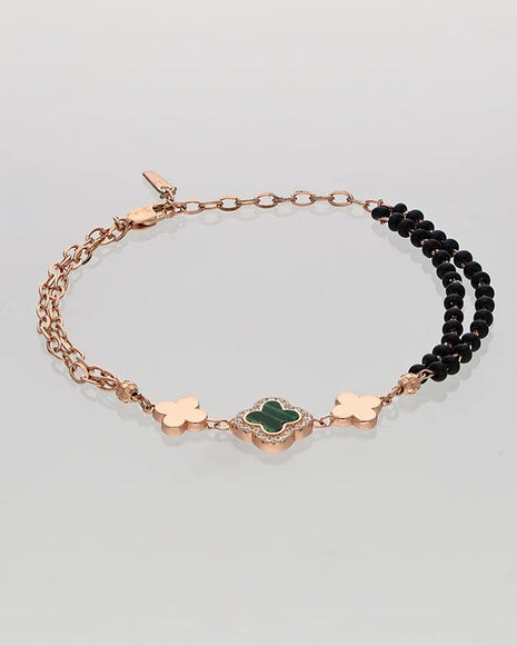 Clover Mangalasutra Bracelet in 92.5 Silver