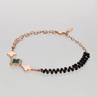 Clover Mangalasutra Bracelet in 92.5 Silver