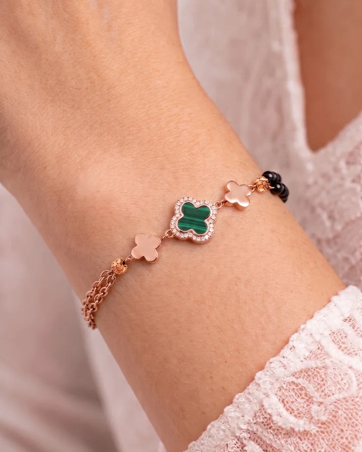 Clover Mangalasutra Bracelet in 92.5 Silver