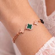 Clover Mangalasutra Bracelet in 92.5 Silver
