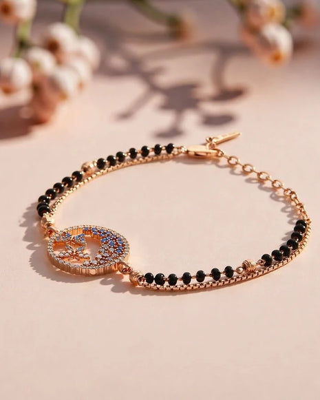 Flutterby Mangalasutra Bracelet in 92.5 Silver