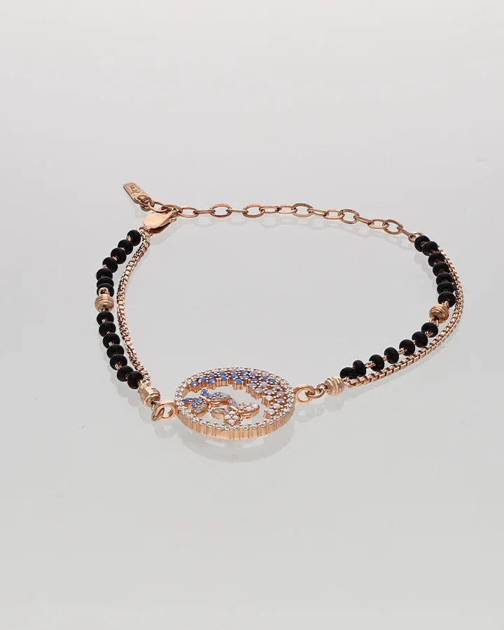 Flutterby Mangalasutra Bracelet in 92.5 Silver