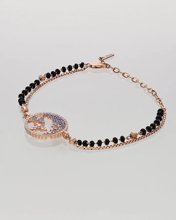 Flutterby Mangalasutra Bracelet in 92.5 Silver
