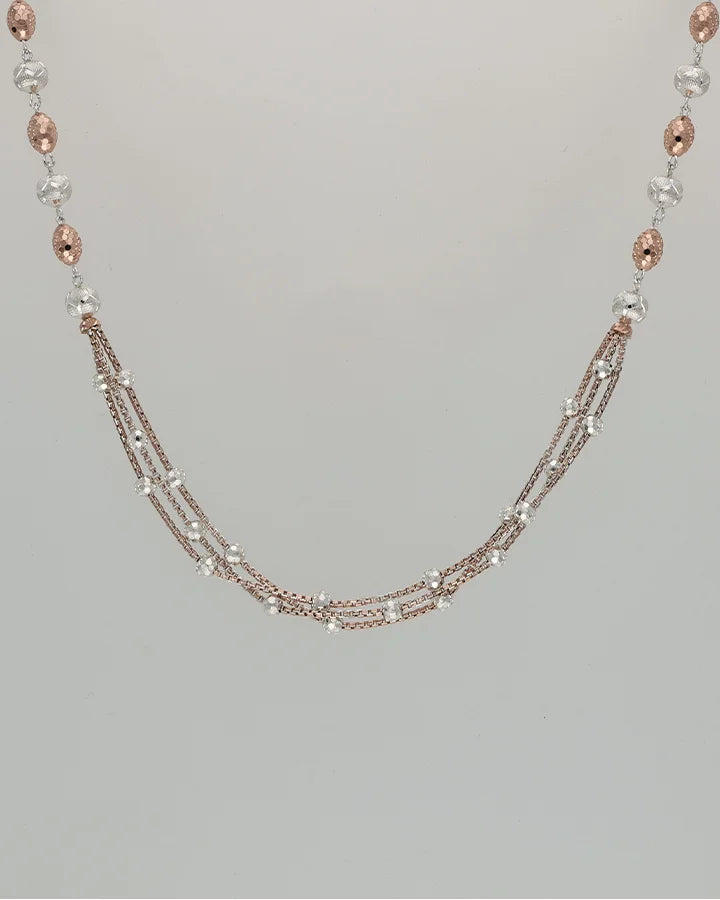 Blossom Link Chain in 92.5 Silver