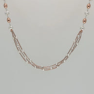 Blossom Link Chain in 92.5 Silver
