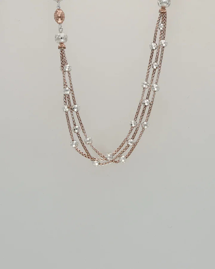 Blossom Link Chain in 92.5 Silver