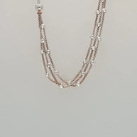 Blossom Link Chain in 92.5 Silver