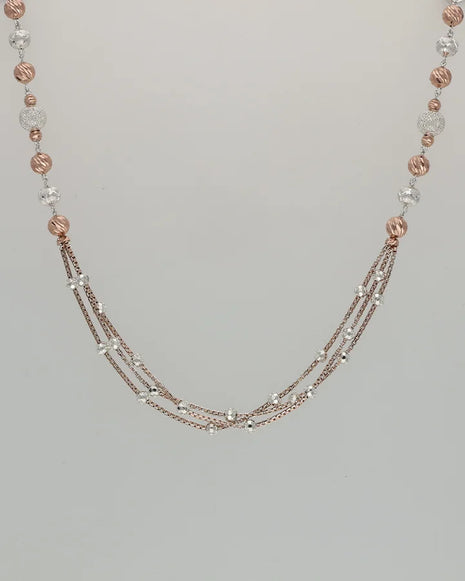 Aurora Sphere Chain in 92.5 Silver