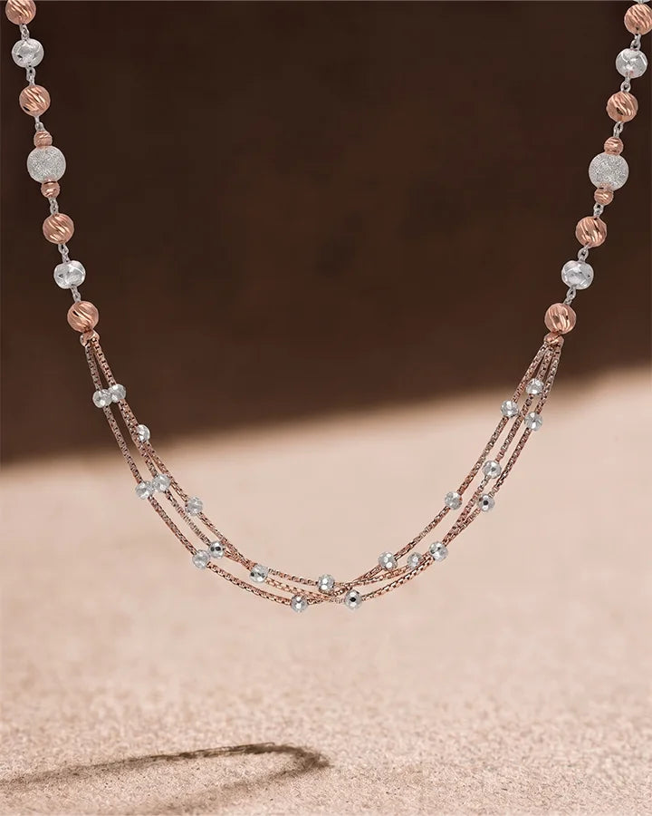 Aurora Sphere Chain in 92.5 Silver