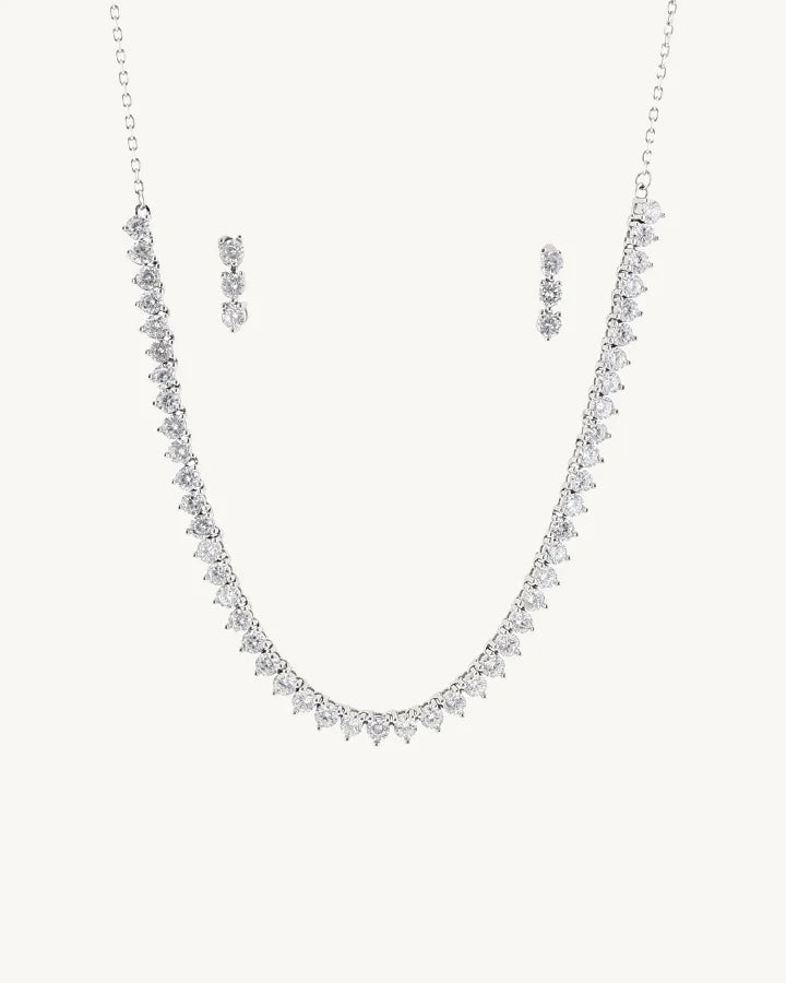 Opal Cascade Necklace in 92.5 Silver