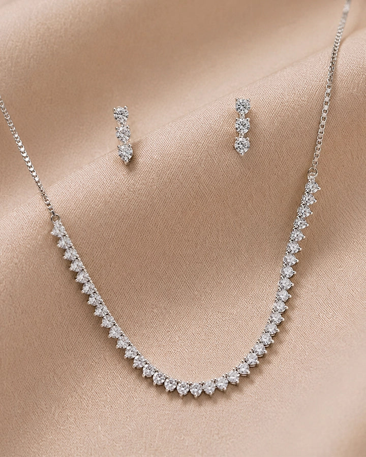 Opal Cascade Necklace in 92.5 Silver