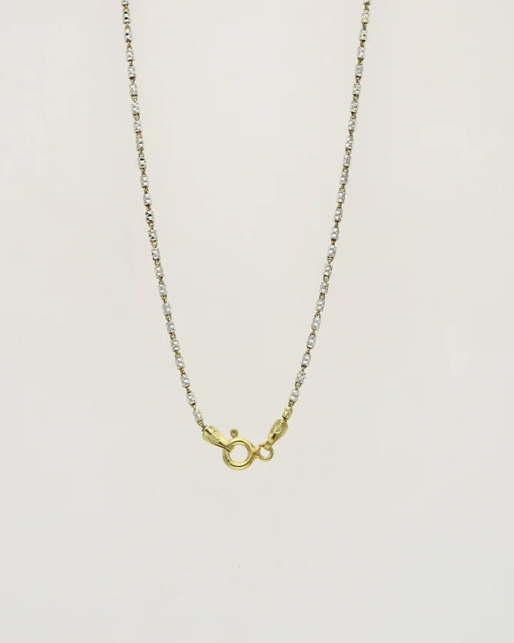 Cut Bead Italian Chain in 92.5 Silver
