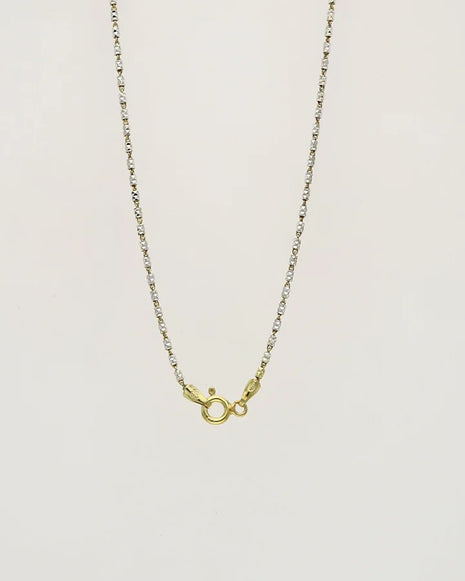 Cut Bead Italian Chain in 92.5 Silver
