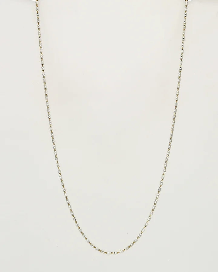 Cut Bead Italian Chain in 92.5 Silver