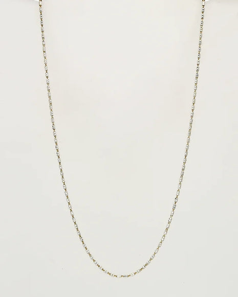 Cut Bead Italian Chain in 92.5 Silver