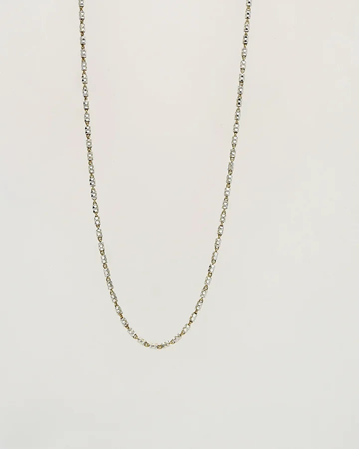 Cut Bead Italian Chain in 92.5 Silver