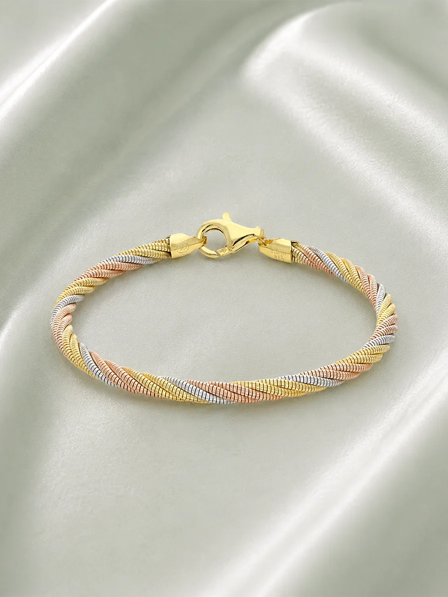 Rose Rope Bracelet in 92.5 Silver
