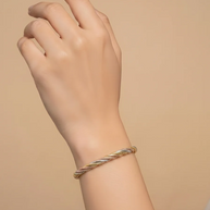 Rose Rope Bracelet in 92.5 Silver