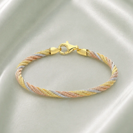 Rose Rope Bracelet in 92.5 Silver