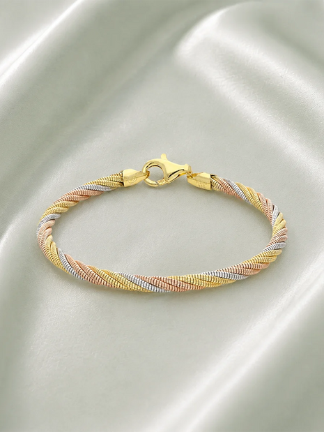 Rose Rope Bracelet in 92.5 Silver