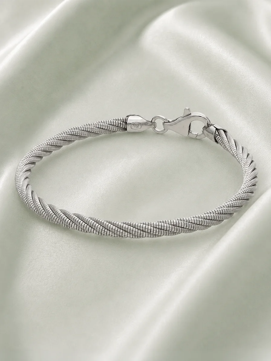 Twisted Luxe Bracelet in 92.5 Silver