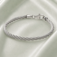 Twisted Luxe Bracelet in 92.5 Silver