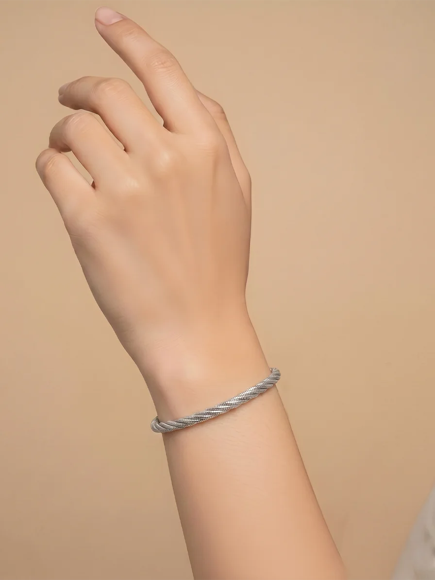 Twisted Luxe Bracelet in 92.5 Silver