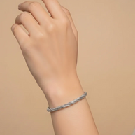 Twisted Luxe Bracelet in 92.5 Silver