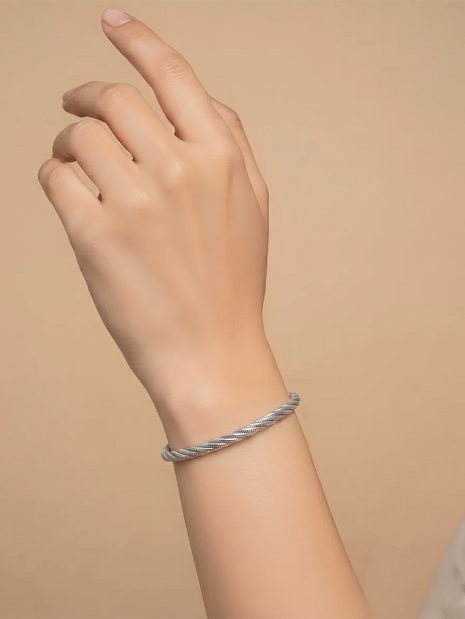 Twisted Luxe Bracelet in 92.5 Silver