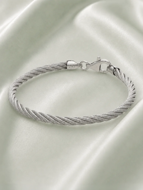 Twisted Luxe Bracelet in 92.5 Silver