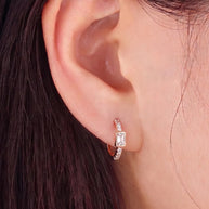 Radiance Hoop Earrings in 92.5 Silver