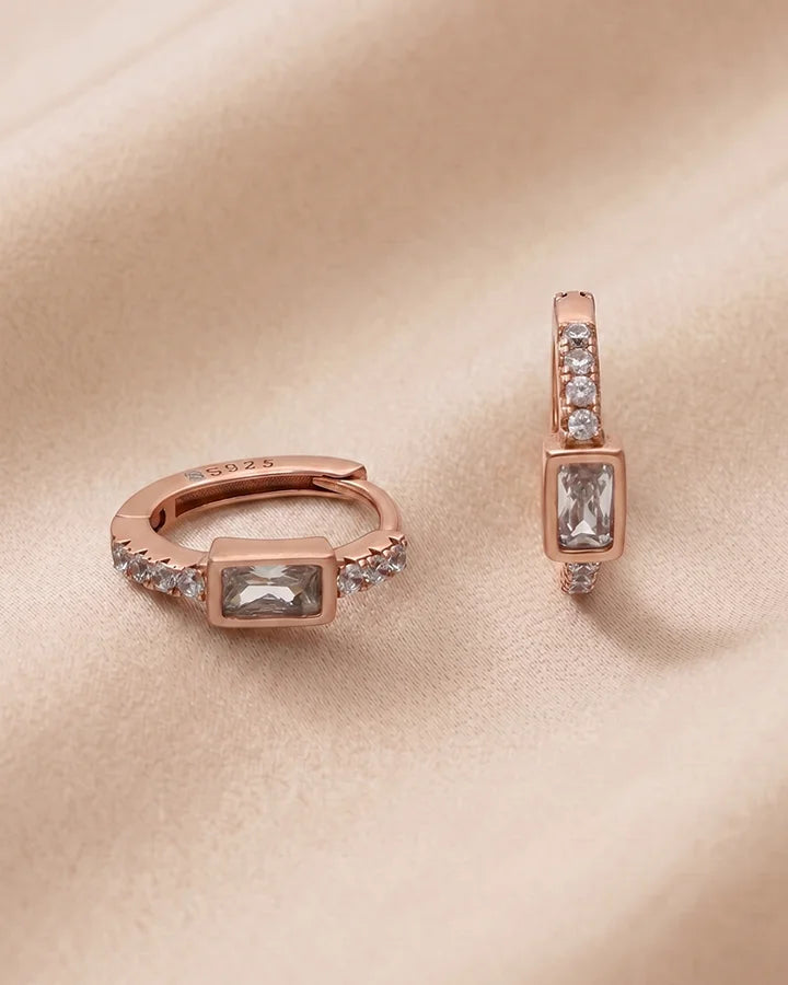 Radiance Hoop Earrings in 92.5 Silver
